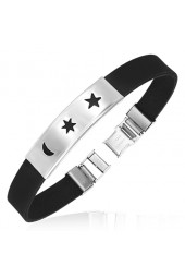 SALE - Unisex apyrankė su plieno dekoracija